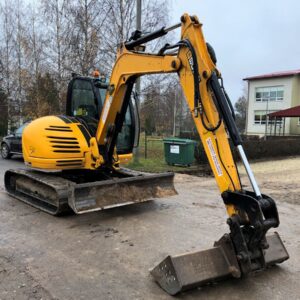 Kummilintidel roomikekskavaator: 6JCB, 8t - JCB 8085 ZTS digger